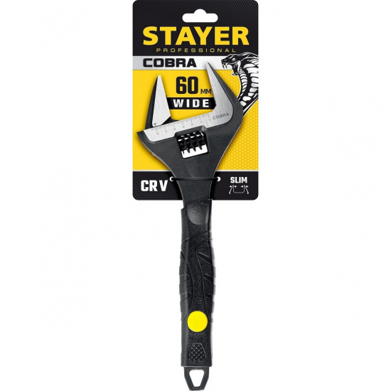 Большое фото товара - Разводной ключ 300/60мм Cobra STAYER 27264-30, 27264-30. Вариант №2