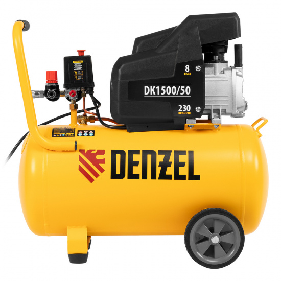 Большое фото товара - Компрессор воздушный DK1500/50 Х-PRO 1.5кВт 230л/мин 50л Denzel 58064, 58064. Вариант №5