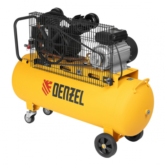 Большое фото товара - Компрессор воздушный BCV2200/100 ременный привод 2.2кВт 100л 370л/мин Denzel 58110, 58110. Вариант №4