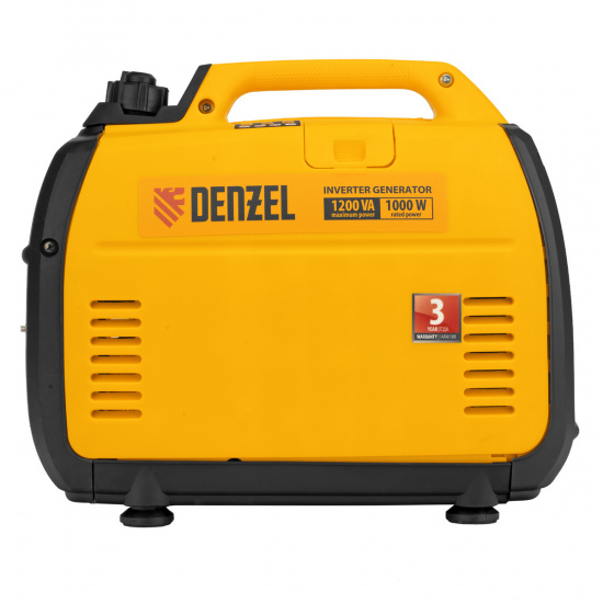 Большое фото товара - Генератор инверторный GT-1200iS 1.2кВт 230В бак 2.4л закрытый корпус ручной старт Denzel 94701, 94701. Вариант №5