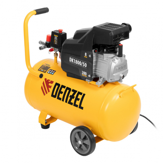 Большое фото товара - Компрессор воздушный DK1800/50 Х-PRO 1.8кВт 280л/мин 50л Denzel 58068, 58068. Вариант №4