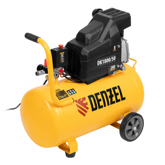 Большое фото товара - Компрессор воздушный DK1800/50 Х-PRO 1.8кВт 280л/мин 50л Denzel 58068, 58068. Вариант №1