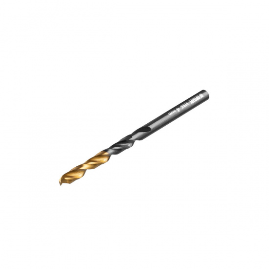 Большое фото товара - Сверло по металлу 4мм HSS-Tin Golden Tip 10шт Denzel 717209, 717209. Вариант №2