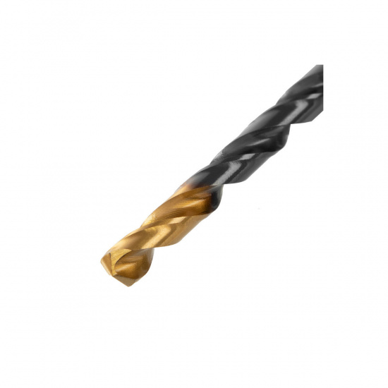 Большое фото товара - Сверло по металлу 5,5мм HSS-Tin Golden Tip 10шт Denzel 717214, 717214. Вариант №3