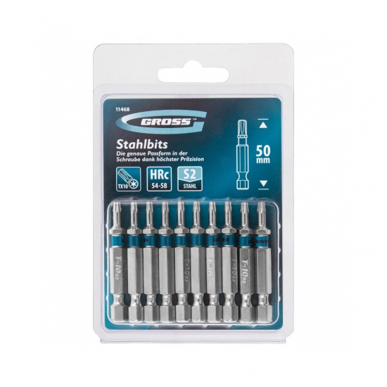Большое фото товара - Бита Torx 10х50 сталь S2 10шт Gross 11468, 11468. Вариант №4