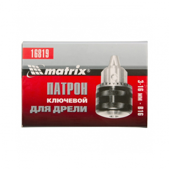 Большое фото товара - Патрон для дрели ключевой 3-16мм B16 Matrix 16819, 16819. Вариант №4