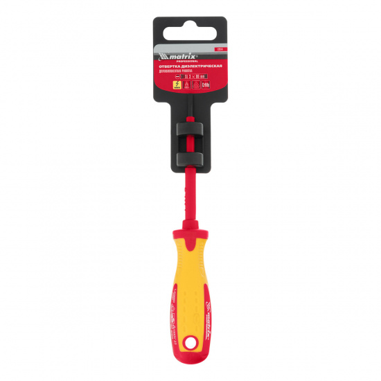 Большое фото товара - Отвертка Insulated SL3x80мм CrMo до 1000В Matrix 12914, 12914. Вариант №5
