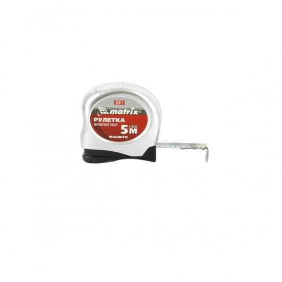 Большое фото товара - Рулетка Magnetic,5м*19мм магнитный зацеп Matrix 31011, 31011. Вариант №1