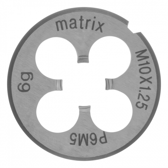 Большое фото товара - Плашка М10х1.25мм Р6М5 Matrix 77091, 77091. Вариант №2