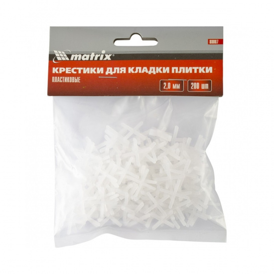 Большое фото товара - Крестики 2.0мм для кладки плитки 200шт Matrix 88087, 88087. Вариант №1