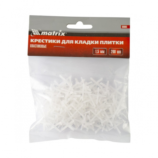 Большое фото товара - Крестики 1.5мм для кладки плитки 200шт Matrix 88085, 88085. Вариант №1