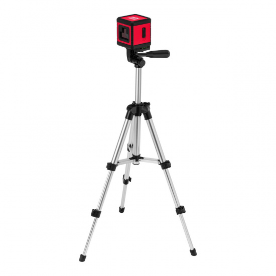 Большое фото товара - Лазерный уровень XQB RED Pro SET 10м красный луч батарейки штатив MATRIX 350185, 350185. Вариант №2
