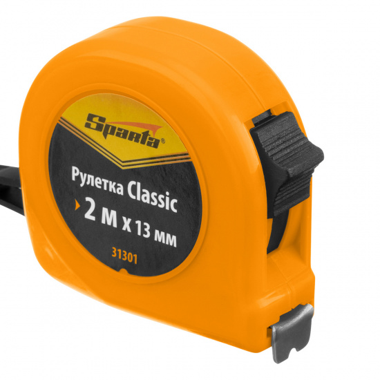 Большое фото товара - Рулетка Classic,2м*13мм пластиковый корпус Sparta 31301, 31301. Вариант №1