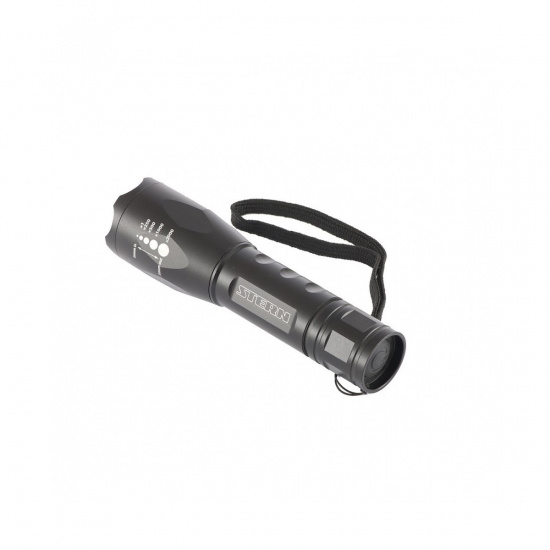 Большое фото товара - Фонарь 3Вт CREE Led 3 W зум 3 режима 100 %-50 %-строб ремешок 160 Лм 200м 3хААА Stern 90581, 90581. Вариант №2