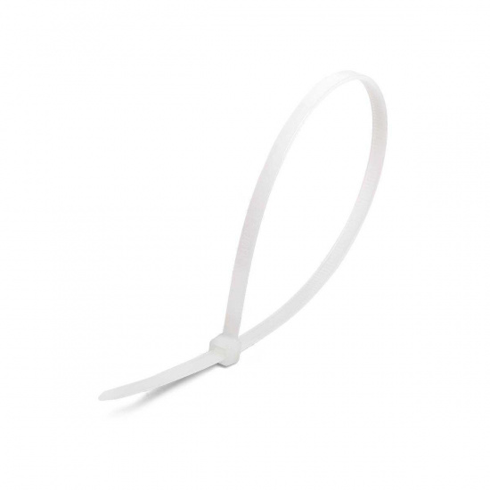 Большое фото товара - Стяжка нейлоновая НСС EasyFix 3х150 (бел) (100шт) Fortisflex 84800, 84800. Вариант №1