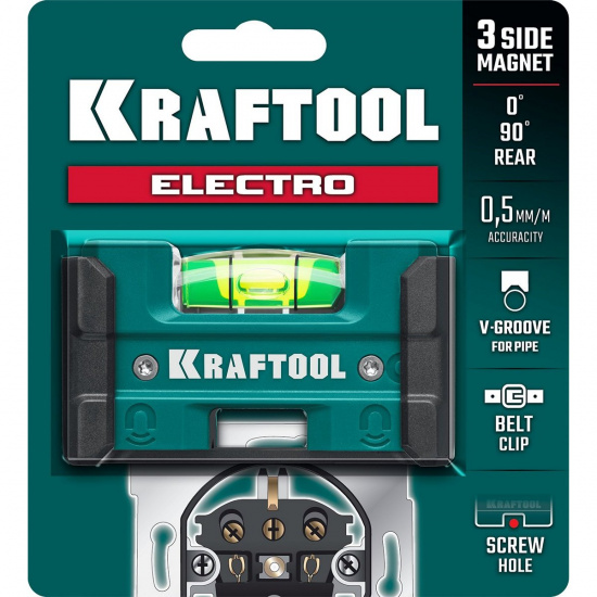 Большое фото товара - Магнитный уровень Electrо 76мм KRAFTOOL 34786, 34786. Вариант №2