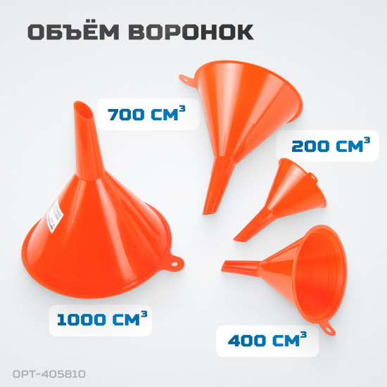 Большое фото товара - Набор воронок Optimus OPT-405810, OPT-405810. Вариант №5