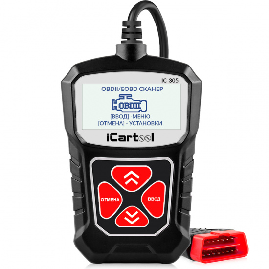 Большое фото товара - Портативный диагностический сканер по протоколу OBDII iCartool IC-305, IC-305. Вариант №1
