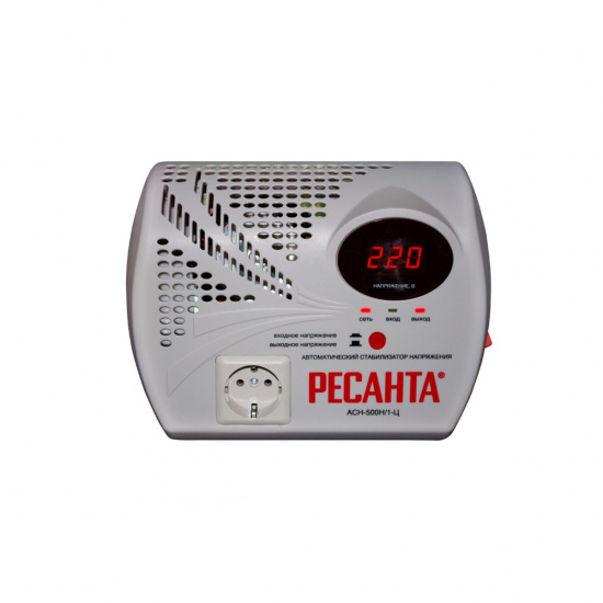 Большое фото товара - Стабилизатор напряжения серии LUX АСН-500Н/1-Ц 500Вт Ресанта 63/6/9, 63/6/9. Вариант №1
