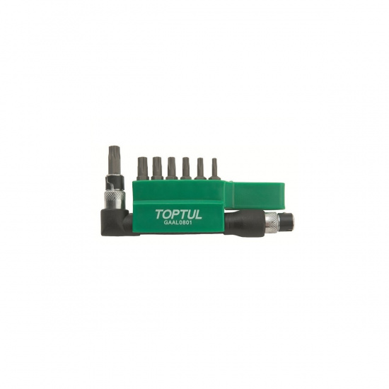 Большое фото товара - Набор бит TORX 1/4 Т10-Т40 30мм 8шт TOPTUL GAAL0801, GAAL0801. Вариант №1