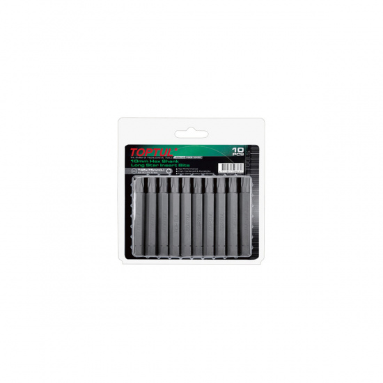 Большое фото товара - Насадка TORX T40 75мм LONG 10шт блистер TOPTUL FSEB1240G, FSEB1240G. Вариант №1