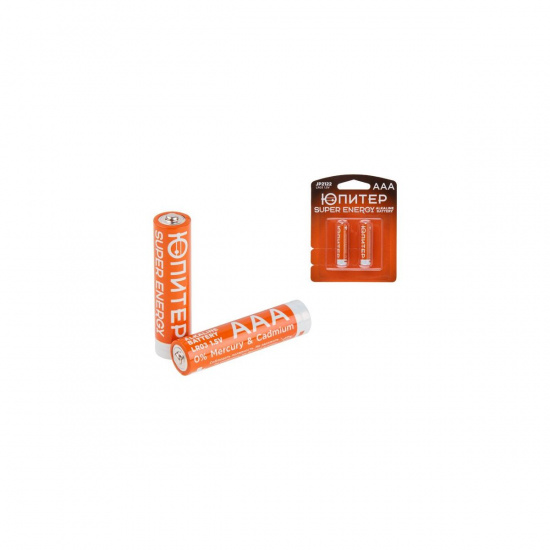 Большое фото товара - Батарейка AAA LR03 1,5V alkaline 2шт ЮПИТЕР JP2122, JP2122. Вариант №1