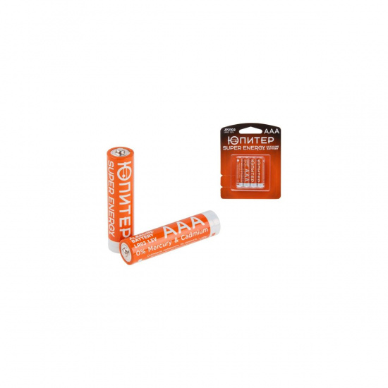 Большое фото товара - Батарейка AAA LR03 1,5V alkaline 4шт ЮПИТЕР JP2102, JP2102. Вариант №1