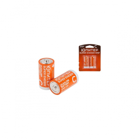 Большое фото товара - Батарейка C LR14 1,5V alkaline 2шт ЮПИТЕР JP2103, JP2103. Вариант №1