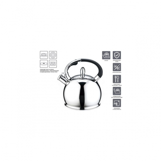 Большое фото товара - Чайник со свистком нержавеющая сталь 3.5л Milk Oolong PERFECTO LINEA 52-335001, 52-335001. Вариант №1