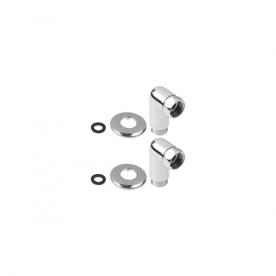 Большое фото товара - Американка угловая 1 вн.х1/2 нар. ХРОМ 2шт в AV Engineering AVE156009-1, AVE156009-1. Вариант №1