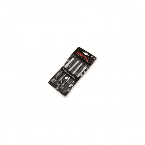 Большое фото товара - Набор пинцетов 4пр. TOPTUL JGAA0401, JGAA0401. Вариант №1