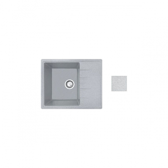 Большое фото товара - Мойка кухонная из искусственного камня PLATINUM серый 570х465 mm AV Engineering AV765495PGRA, AV765495PGRA. Вариант №1