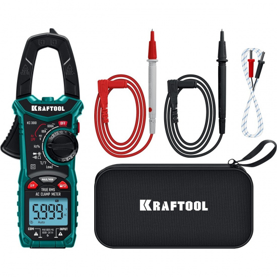 Большое фото товара - Цифровые токовые клещи KC-300 KRAFTOOL 59832, 59832. Вариант №2