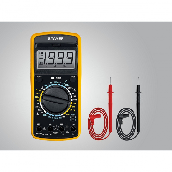 Большое фото товара - Цифровой мультиметр DT-300 STAYER 45321, 45321. Вариант №3