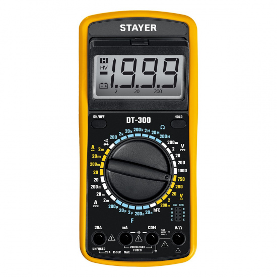 Большое фото товара - Цифровой мультиметр DT-300 STAYER 45321, 45321. Вариант №1