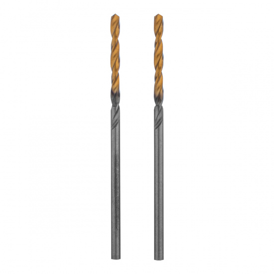 Большое фото товара - Сверло спиральное по металлу 2x49мм Р6М5 Golden Tip 2шт. Denzel 718223, 718223. Вариант №1
