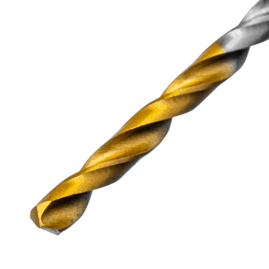 Большое фото товара - Сверло спиральное по металлу 3x60мм Р6М5 Golden Tip 2шт. Denzel 718225, 718225. Вариант №3