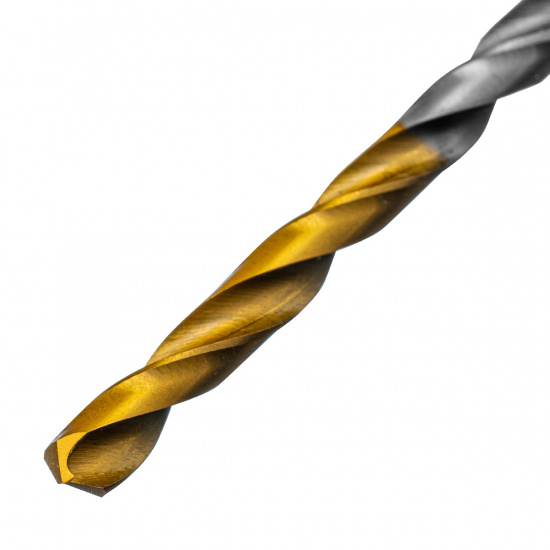 Большое фото товара - Сверло спиральное по металлу 3,5x70мм Р6М5 Golden Tip 2шт. Denzel 718227, 718227. Вариант №3