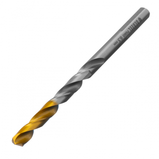 Большое фото товара - Сверло спиральное по металлу 6,5x100мм Р6М5 Golden Tip Denzel 718236, 718236. Вариант №1