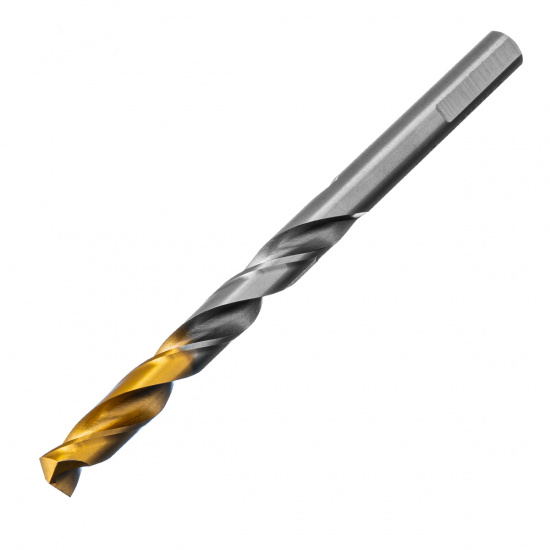 Большое фото товара - Сверло спиральное по металлу 8x117мм Р6М5 Golden Tip Denzel 718239, 718239. Вариант №1