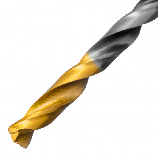 Большое фото товара - Сверло спиральное по металлу 5,5x93мм Р6М5 Golden Tip многогранная заточка Denzel 718277, 718277. Вариант №3