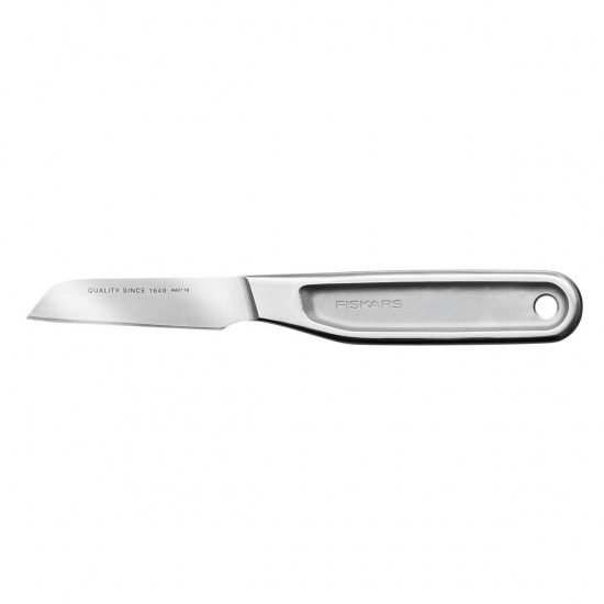 Большое фото товара - Нож для чистки 7см цельнометаллический All Steel FISKARS 1062889, 1062889. Вариант №1