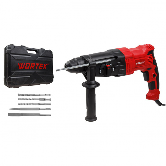 Большое фото товара - Перфоратор RH 2621 в чем. + 2 зубила 3 сверла WORTEX 1333519, 1333519. Вариант №1