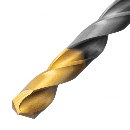Большое фото товара - Набор сверл по металлу 1-10мм Р6М5-TiN Golden Tip 10шт Denzel 723001, 723001. Вариант №5