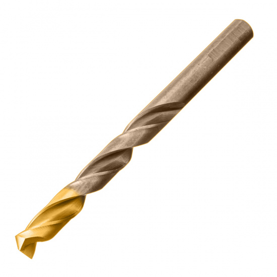Большое фото товара - Набор сверл по металлу 1-10мм Р6М5К8-TiN Golden Tip 10шт Denzel 723005, 723005. Вариант №4