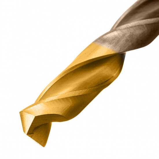 Большое фото товара - Набор сверл по металлу 1-10мм Р6М5К8-TiN Golden Tip 10шт Denzel 723005, 723005. Вариант №5