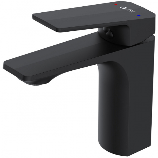 Большое фото товара - Смеситель для умывальника Lt D35 серия WIN black AV Engineering AVWIN1-BL165-110, AVWIN1-BL165-110. Вариант №1