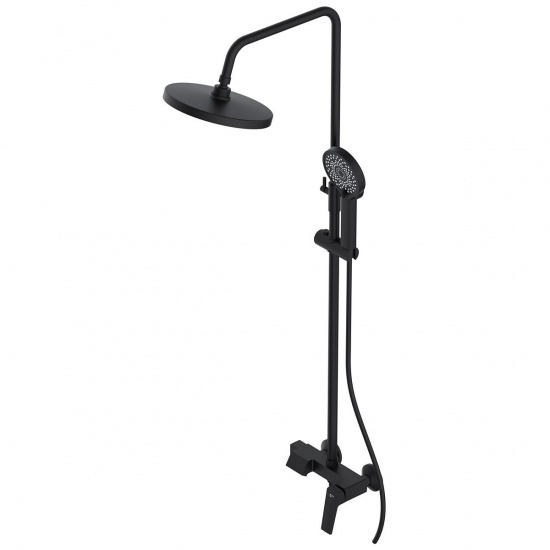 Большое фото товара - Душевая система Lt D35 серия WIN black AV Engineering AVWIN16-BL165-135, AVWIN16-BL165-135. Вариант №1