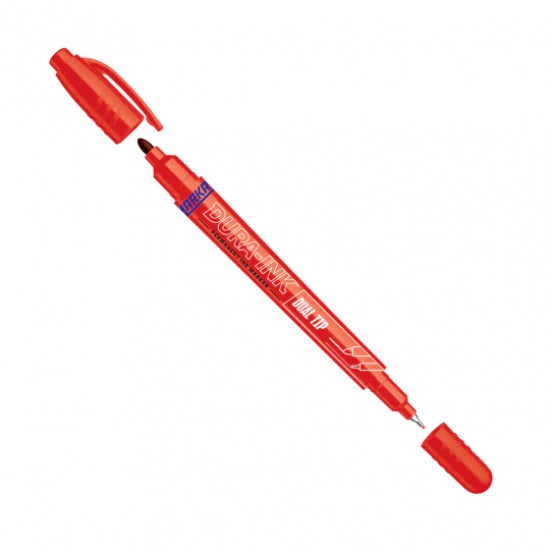 Большое фото товара - Маркер промышл. перманентный двухсторонний красный DURA INK DUAL TIP MARKAL 96282, 96282. Вариант №1