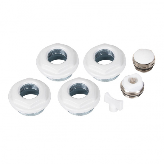 Большое фото товара - Комплект монтажный 1”х 1/2 белый Royal Thermo RT1/2W, RT1/2W. Вариант №1